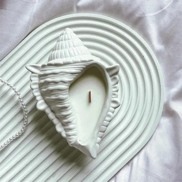 Vela Aromática Decorativa Concha, imagem 1 de 2