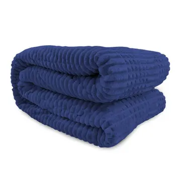Cobertor de Cama Flannel Mont-Blanc Solteiro Navy