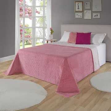 Cobertor Avulso Casal Com Efeito Pele De Carneiro - Chamber Sherpa Rosa Velho - Tekstil