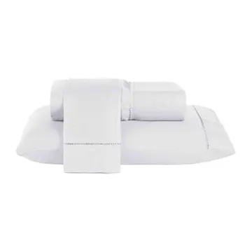 Jogo De Cama Casal 400 Fios 3 Peças Branco