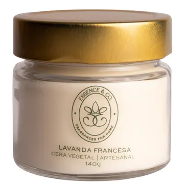 Vela Aromática Perfumada Lavanda Francesa 140g - Essence & Co.