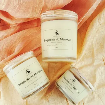 Vela Aromática Bergamota De Marrocos Sweet Aromas 170g