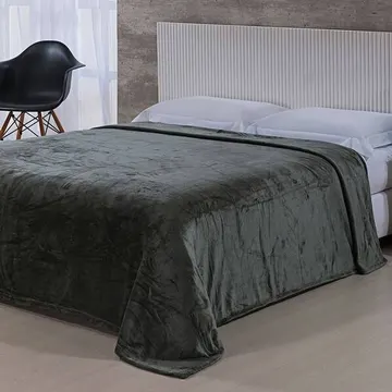 Cobertor Toque De Seda 240x260 Chumbo Niazitex