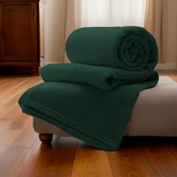 Cobertor Casal Manta Microfibra Fleece Verde