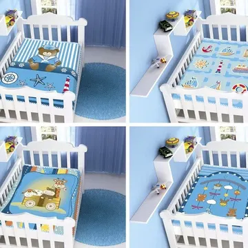 Cobertor Infantil Raschel Plus Sortido Azul Jolitex