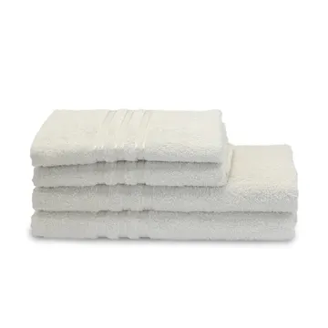 Jogo de Toalha de Banho Dohler Priori Off White 4 peças Algodão 15x24cm