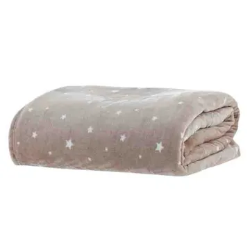 Cobertor/manta Casal Blanket Vintage Rose Star Kacyumara