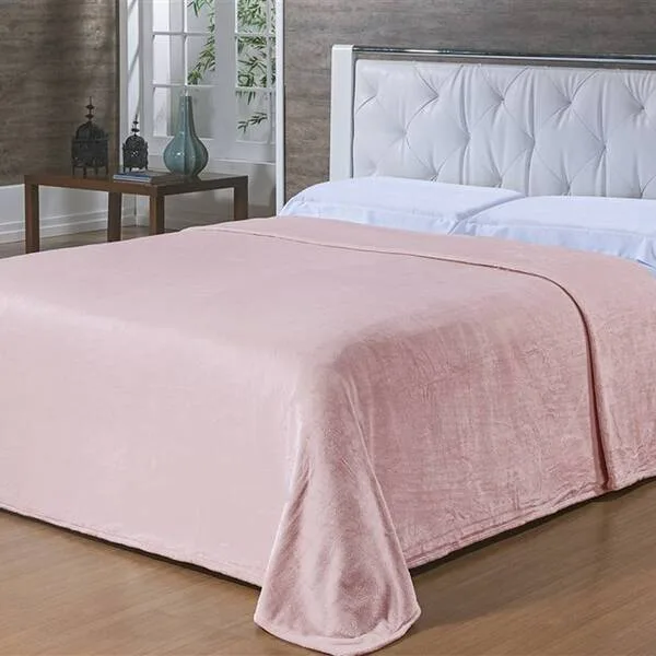 Cobertor Toque De Seda 220x240 Rosê Niazitex, imagem 1 de 3