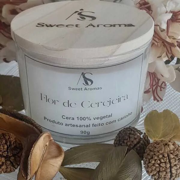 Vela Aromática Flor De Cerejeira Sweet Aromas 90g, imagem 1 de 1