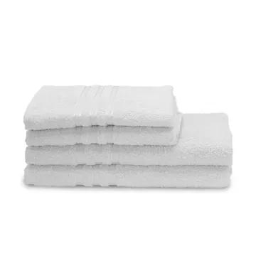 Jogo de Toalha de Banho Dohler Priori Branco 4 peças Algodão 15x24cm