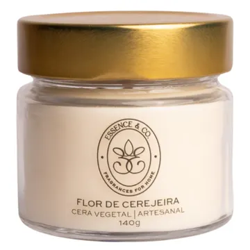 Vela Aromática Perfumada Flor De Cerejeira 140g - Essence & Co.